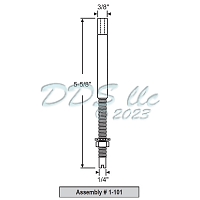 Bi Fold Closet Door Pin Assembly 1-101
