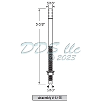 Bi Fold Closet Door Pin Assembly 1-195