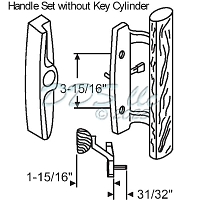 Handles Patio Doors 13-154A 1