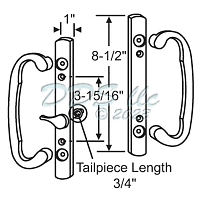 2265 Sash Controls Handle Satin Nickel 1