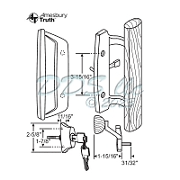 Handles Patio Door 13-265K 1