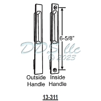 Flush Mount Handle Patio Doors 13-311W 1