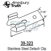 Stainless Steel Detach Clip 39-323 1