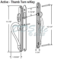 Ashland Sliding Door Trim Set 13-342BRS