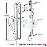 Active-Thumb Turn No Key 13-343ORBZ 1