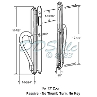 Handles Patio Doors 13-348W