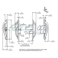 Handle Patio Door 13-382-3 1
