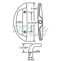 Patio Door Handle 13-485shw 1