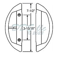 Sliding Patio Door Handle Set 13-500W 1