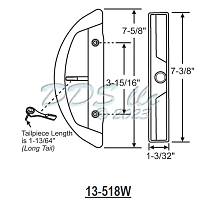 Patio Door Handle 13-518w 1