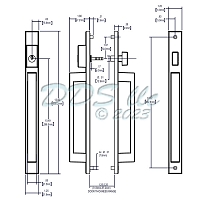 Amesbury Patio Door Handle 13-629-99K 1