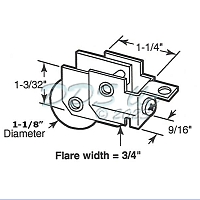 Patio Door Roller 13104 1