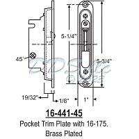 Mortise Lock 16-441-45 1
