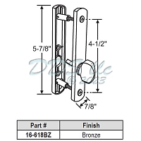 PGT Interior Handle with Thumbturn. Color Bronze. 16-618BZ 1