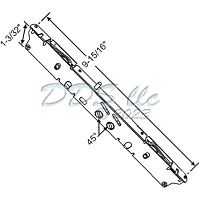 Stainless Steel Mortise 2 Point Lock 16-680ss 1