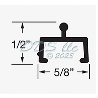 Vinyl Sliding Screen Door Track 16-880-8 1