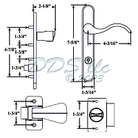 Lever Latch Set 17-304PB 1