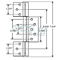 PGT Door Hinge 19-1042BZ 1