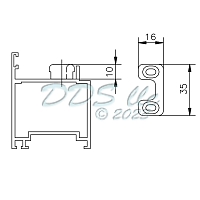 Savio Flush Bolt Strike Black 19-1519B 1