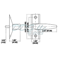 Commercial Door Lever Handle 19-428BZ 1