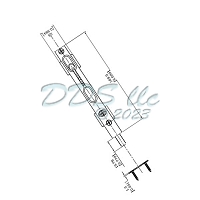 Flush Bolt 19-473w 1