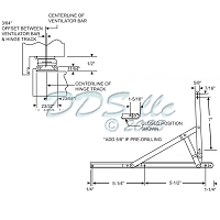 12-1/4&quot; Egress 4-Bar Anderberg Hinge 222ss Series 28-12.2-00 1