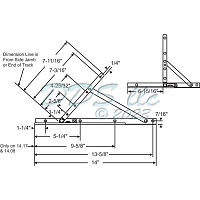 UL-LR Casement Hinge 14 inch  28-15-2 2