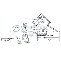 Truth 14.97 Casement Hinge 28-15-40SS 1