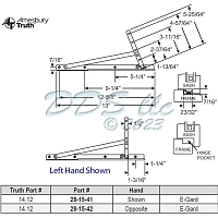 Truth Egress Hinge LL-UR 28-15-47