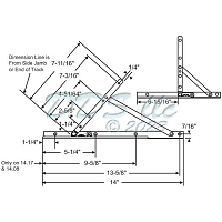 UL-LR Casement Hinge 28-15-50 2