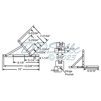 Truth 14.92 Casement Hinge LL-UR 28-15-57 1