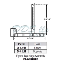 Egress Top Hinge Assembly 28-82LH