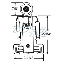 Wood Closet Bi Pass Hanger Connector 3-120 1