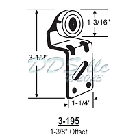 Door Bi-Pass Hanger 3-195 1