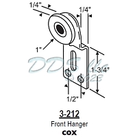 Door Bi-Pass Hanger 3-212