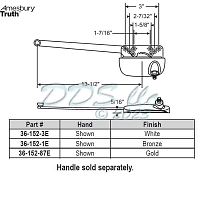 Sill Mounted Casement Operators 36-152-87E 1