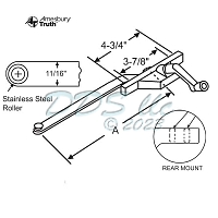 Rear Mount Casement Operator 36-225-13 1