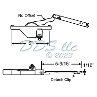 Rear Mount Casement Operator 36-245-1