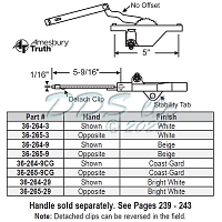 Rear Mount Casement Operator 36-265-3 1