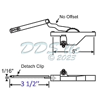 Rear Mount Casement Operators 36-278-3 1
