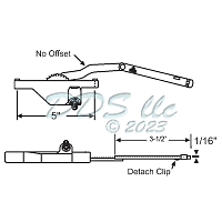 Rear Mount Casement Operators 36-279-3 1
