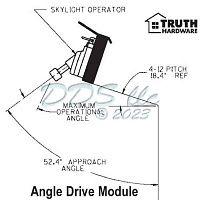 Skylight Operator Angle Drive 36-342-3 2