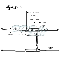 Sill Mounted Casement Operator 36-368-1 1
