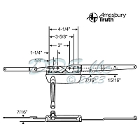 Sill Mounted Casement Operator 36-369-3ss 1