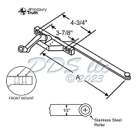 Face Mount Casement Operator 36-434-7 1