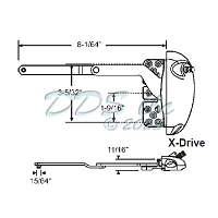 Sill Mounted Casement Operator 36-539RHW-XD 1