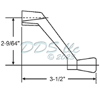Long Crank Handle Black 37-137-10 1