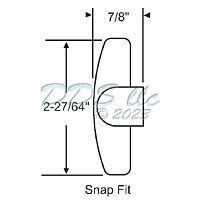 T-handle Brush Copper Nickel 37-140-13 1