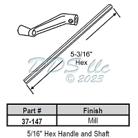 Crank Hex Handle-Shaft 37-147 1