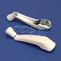White Casement Folding Handle 37-213W